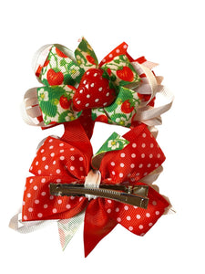 Strawberries Hair Tie Clip