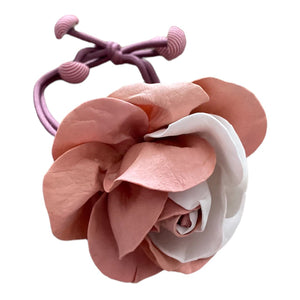 Pink Rose Hair Tie