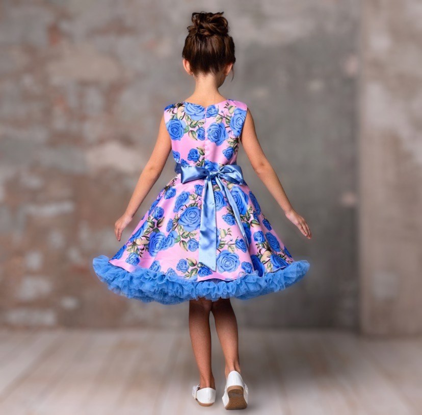 Blue Rose Dress